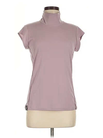 Pre-owned Oiselle Short Sleeve Turtleneck In Purple