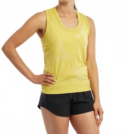 Oiselle Sleeveless Altitude Tank Top In Saffron In Yellow