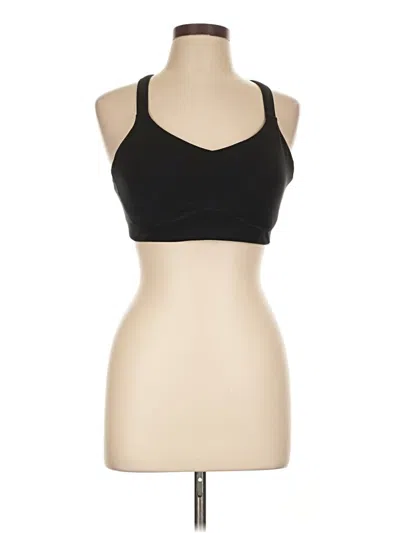 Pre-owned Oiselle Sleeveless Top Black Halter Neckline Tops