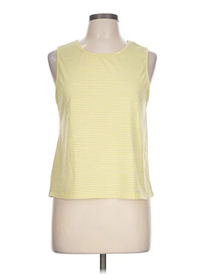 Pre-owned Oiselle Sleeveless Top Yellow Halter Neckline Tops
