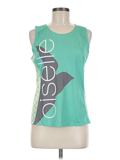 Pre-owned Oiselle Sleeveless T-shirt In Green