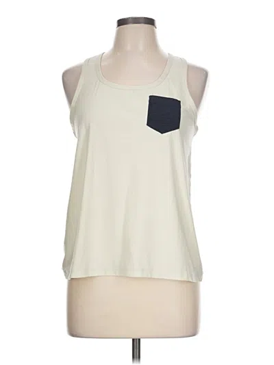 Pre-owned Oiselle Sleeveless T-shirt In Ivory