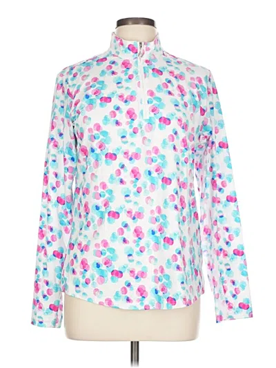 Pre-owned Oiselle Track Jacket In White