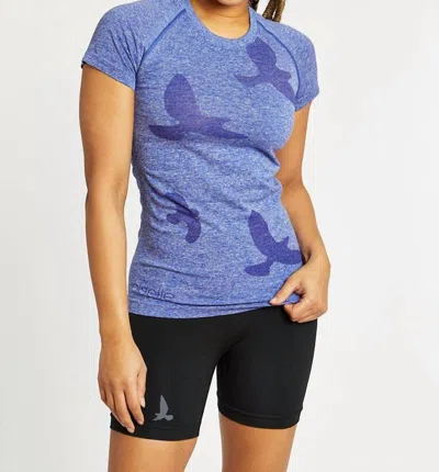 Oiselle Women's Flyte Short Sleeve Shirt In Lapis In Blue