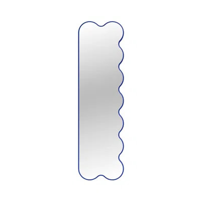 Pre-owned Oitoproducts Hvyli Q9 - Wavy Full Length Mirror, Wall Asymmetrical Mirror By  In Gray