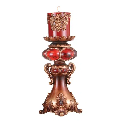 Ok Lighting 12"h Candleholder In Multi