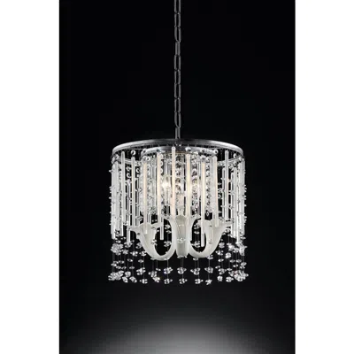 Ok Lighting Fairy Mist Crystal Ceiling Lamp