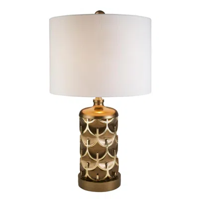 Ok Lighting Mystic Owl Table Lamp In Blue