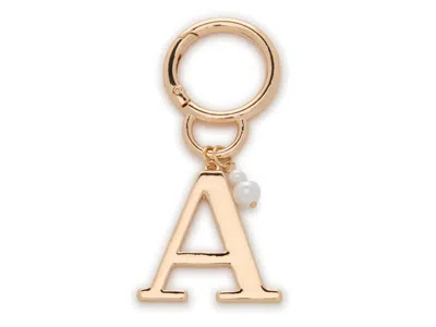 Ok Originals A Initial Bag Charm In Gold