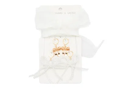 Ok Originals Bow Mesh Shoe Charms & Laces 6 Pack In Multi