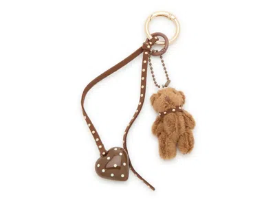 Ok Originals Mini Bear Stud Strap Bag Charm In Brown
