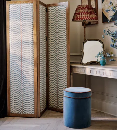 Oka Areca Screen - Seafoam/weathered Oak