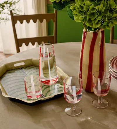 Oka Areca Scroll Tray - Putting Green