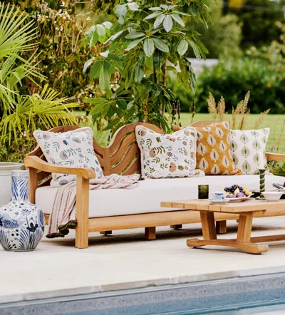 Oka Avonlea Stripe Throw With Fringing - Green In Multi