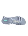 Oka-b Women's Tally Rhinestone Sandal In Pebble In Blue