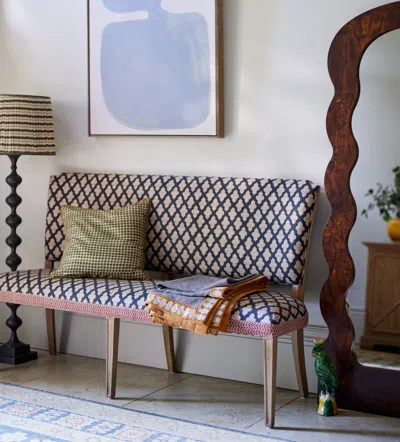 Oka Camaret Serigraph Dining Bench - Black/natural