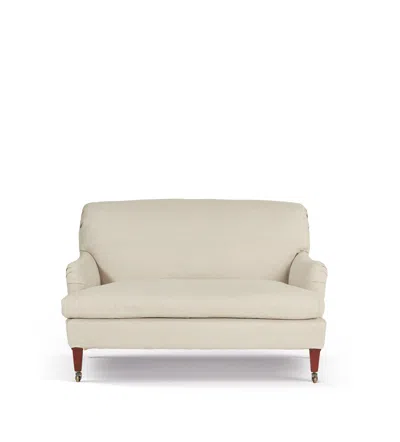 Oka Coleridge 2-seater Sofa With Fixed Linen Cover - Natural