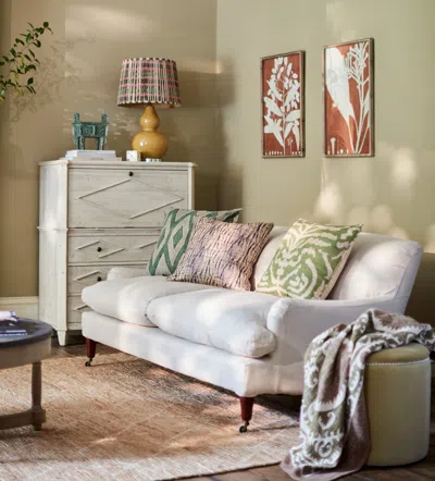 Oka Coleridge 3-seater Sofa With Fixed Linen Cover - Natural