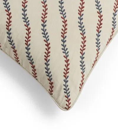 Oka Delen Cushion Cover - Red/air Force Blue In Neutral