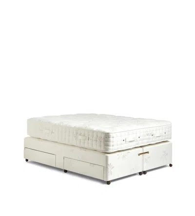 Oka Deluxe Divan Bed Base With Drawers - King Size - White