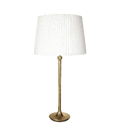 Oka Droplet Metal Column Table Lamp - Antique Gold In Neutral