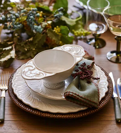 Oka Elias Napkins - Set Of Four - Dark Seafoam