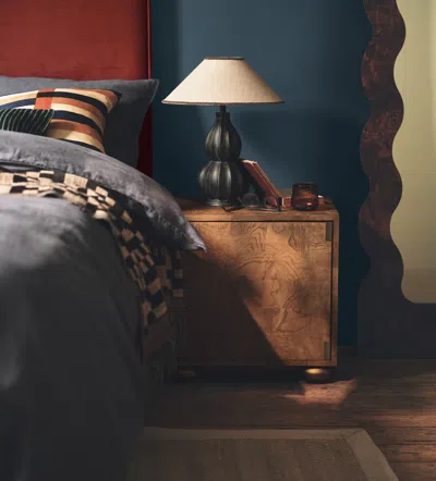 Oka Elowen Coolie Lampshade 40cm - Natural/black