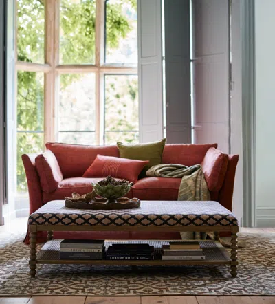 Oka Gwendolen Serigraph Coffee Table/ottoman - Black/natural