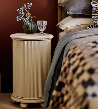 Oka Ingrid Side Table - Chalk