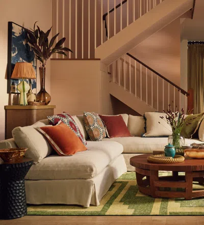 Oka Isla Cushion Cover - Apricot