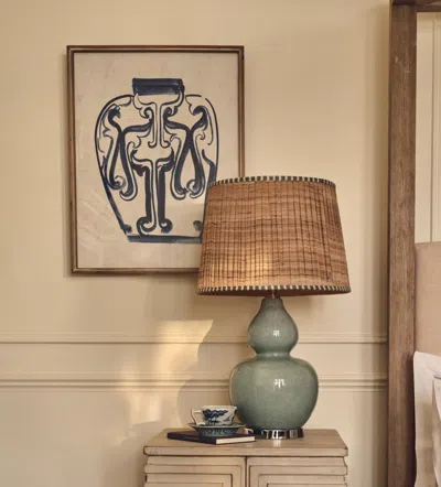 Oka Kraak Vase Prints - Set Of Four - Indigo/white