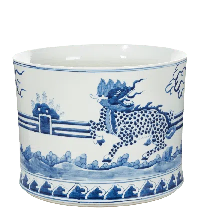 Oka Large Daqing Porcelain Planter - Blue/white