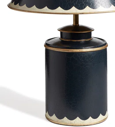 Oka Lastura Table Lamp And Shade - Air Force Blue