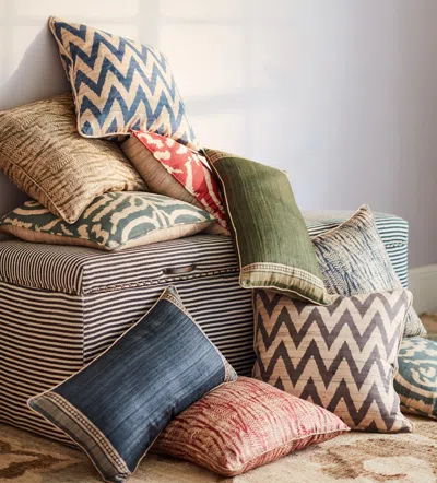 Oka Longshan Cushion Cover - Grey Green