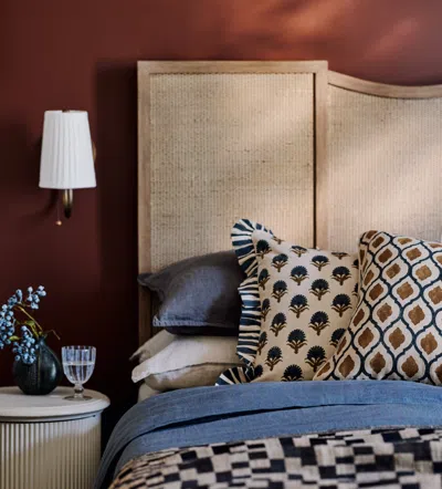 Oka Lucas Wall Lamp With Shade - Warm Burl