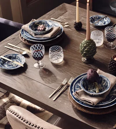 Oka Marcus Rectangular Dining Table - Medium - Burnt Oak