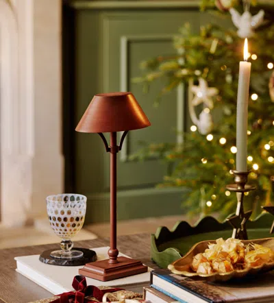 Oka Mini Grisewood Wireless Lamp And Shade - Burnt Caramel