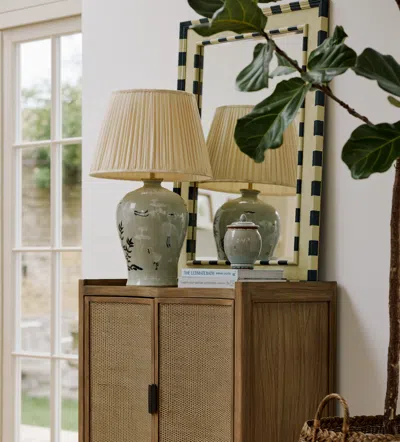 Oka Neela Wall Mirror - Blue In Neutral