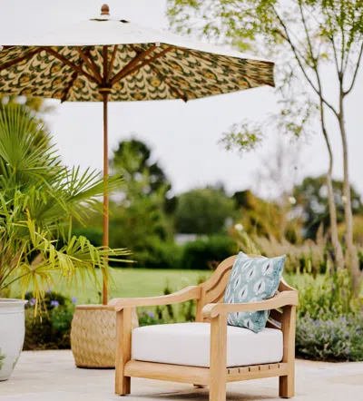 Oka Ocellus Outdoor Cushion - Seafoam In Blue