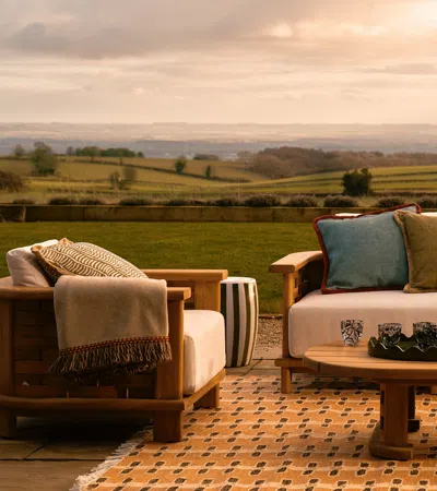 Oka Pattani Outdoor Cushion - Spruce