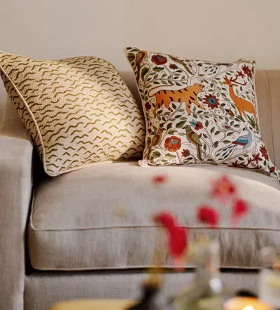 Oka Potala Cushion Cover - Stone And Lichen