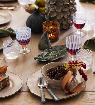 Oka Pulcinella Round Short Tumblers - Set Of Six - White