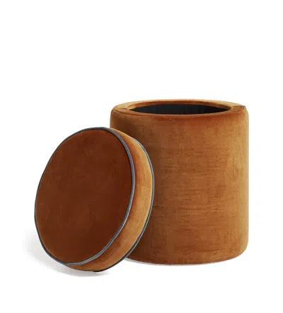 Oka Samena Ottoman - Dirty Orange