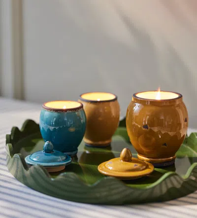 Oka Silk Road Candle 365g - The Odyssey Collection - Aruba Blue