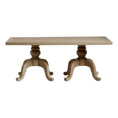 Oka Small Rectangular Arthur Dining Table - Weathered Oak