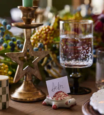 Oka Turtle Cardholders - Set Of Four - Red