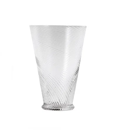 Oka Twisted Tall Glass Tumblers - Set Of Four - Clear