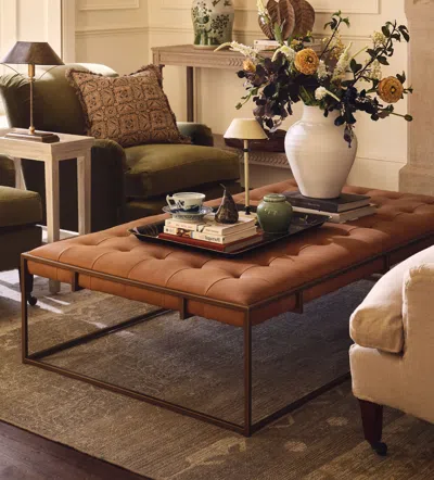 Oka Wallace Coffee Table/ottoman - Caramel