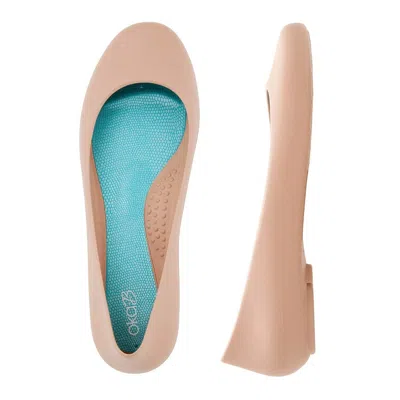 Oka-b Women's Taylor Ballet Flat In Blush In Gold