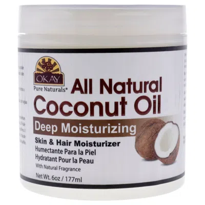 Okay All Natural Coconut Oil Deep Moisturizer By  For Unisex - 6 oz Oil In White
